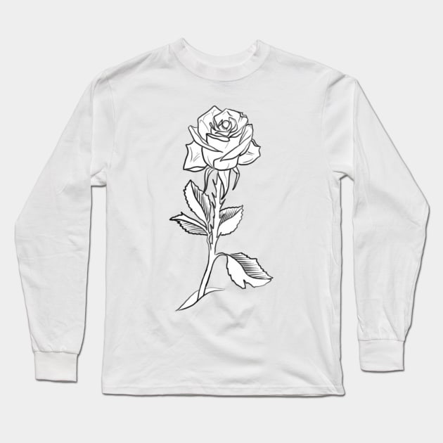 Single rose Long Sleeve T-Shirt by IAmBray